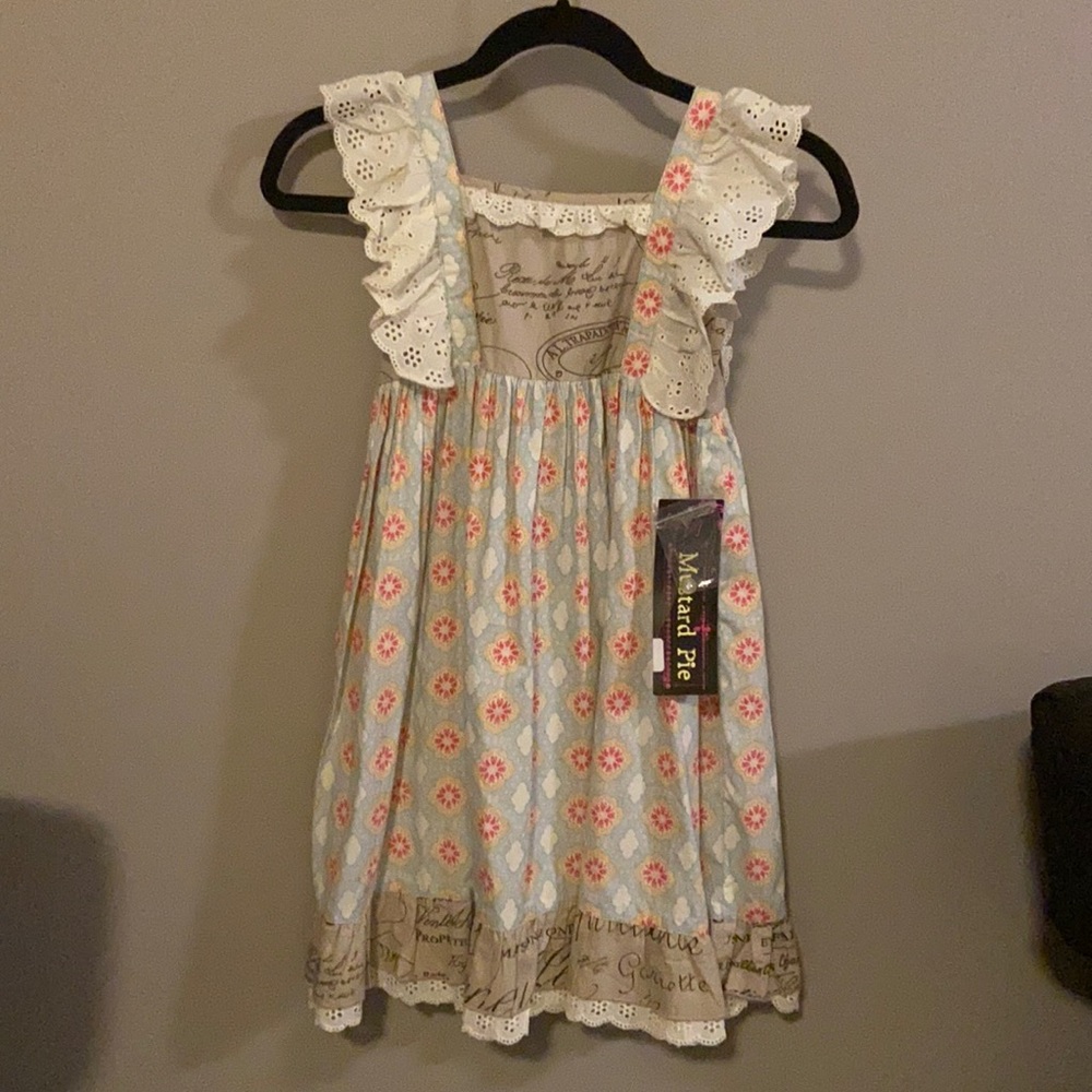 Mustard pie tangerine dress